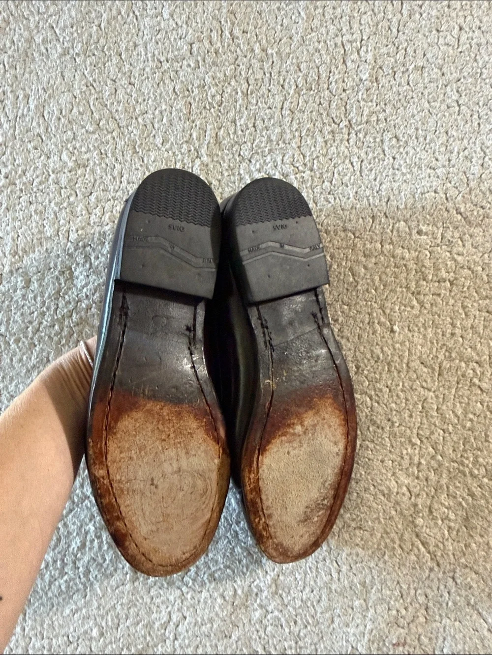 Cole Haan Mens Sizzle 9.5D Burgundy Leather Kiltie Tassel Loafers C02692 Slip On